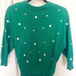 Vintage Polkadot Sweater